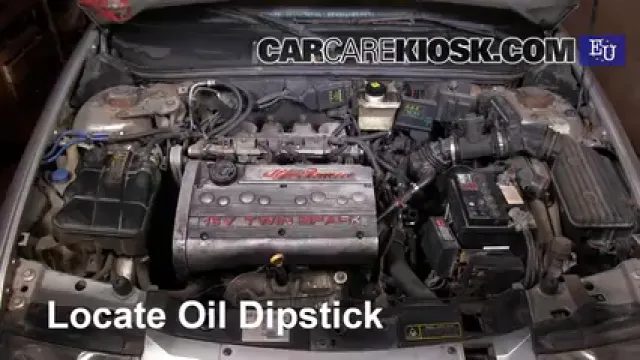 1997 Alfa Romeo 145 T.Spark 1.4L 4 Cyl. Huile Vérifier le niveau de l'huile